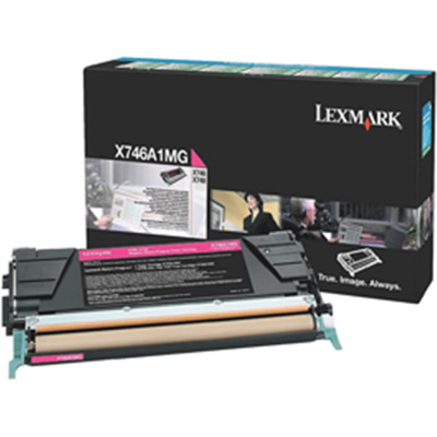 Lexmark Toner Magenta – Høy Kapasitet, 7k Sider (Lexx746a1mg, Magenta, 1 Eske) Magenta Lexmark Toner Magenta – Høy Kapasitet, 7k Sider (Lexx746a1mg, Magenta, 1 Eske) Magenta