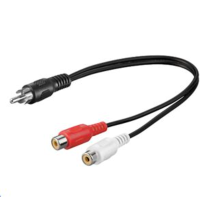 MicroConnect Rca - 2xrca, M-F, 0,2 M, 1 Stykk, Sen-Audc02 Svart/Rød/Hvit MicroConnect Rca - 2xrca, M-F, 0,2 M, 1 Stykk, Sen-Audc02 Svart/Rød/Hvit