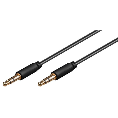 MicroConnect 3,5 Mm (3-Pinners, Stereo) Minijack Slim Kabel, 3 M, 1 Stykk, Sen-Audll3 Svart MicroConnect 3,5 Mm (3-Pinners, Stereo) Minijack Slim Kabel, 3 M, 1 Stykk, Sen-Audll3 Svart