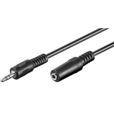 MicroConnect 3,5 Mm Minijack Forlengelseskabel, 3 M, 1 Stykk, Sen-Audlr3 Svart MicroConnect 3,5 Mm Minijack Forlengelseskabel, 3 M, 1 Stykk, Sen-Audlr3 Svart