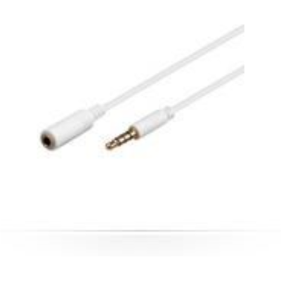 MicroConnect Hvit Minijack Slank Forlengelseskabel, 2m, 1 Stykk, Sen-Ipod004a Hvit MicroConnect Hvit Minijack Slank Forlengelseskabel, 2m, 1 Stykk, Sen-Ipod004a Hvit