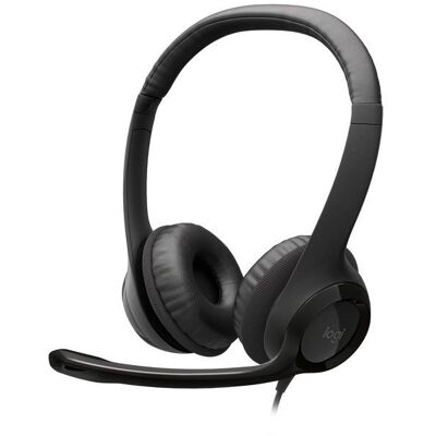Logitech H390 Clearchat Usb-Hodesett, Type-3, 1 Stykk, Sen-981-000406 Svart Logitech H390 Clearchat Usb-Hodesett, Type-3, 1 Stykk, Sen-981-000406 Svart