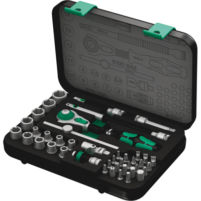 Wera 8100 - Sa 2 Zyklop Speed - Skrallesett, 42 Deler Wera 8100 - Sa 2 Zyklop Speed - Skrallesett, 42 Deler