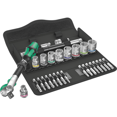 Wera 8100 - Sb 6 Zyklop Speed - Skrallesett, 29 Deler Wera 8100 - Sb 6 Zyklop Speed - Skrallesett, 29 Deler
