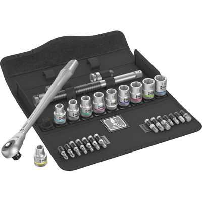 Wera 8100 - Sc 7 Zyklop Metall - Pipesett, 28 Deler Wera 8100 - Sc 7 Zyklop Metall - Pipesett, 28 Deler