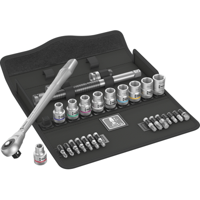 Wera 8100 - Sc 10 Zyklop Metall - Pipesett, 28 Deler Wera 8100 - Sc 10 Zyklop Metall - Pipesett, 28 Deler