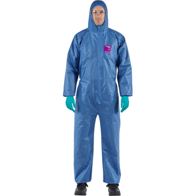 Ansell Alphatec 1500 Plus Model 111 Type 5/6 Kjemikalieverndress Marineblå XL Ansell Alphatec 1500 Plus Model 111 Type 5/6 Kjemikalieverndress Marineblå XL