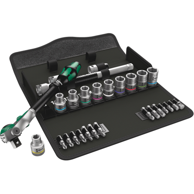 Wera 8100 - Sc 6 Zyklop Speed - Skrallesett, 28 Deler Wera 8100 - Sc 6 Zyklop Speed - Skrallesett, 28 Deler