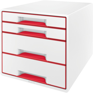 Leitz Wow Skuffkube – Elegant Oppbevaring (Ltz52132026, Hvit/rød, 1 Eske) Hvit/Rød Leitz Wow Skuffkube – Elegant Oppbevaring (Ltz52132026, Hvit/rød, 1 Eske) Hvit/Rød