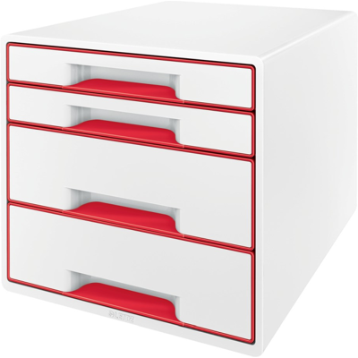 Leitz Wow Skuffkube – Elegant Oppbevaring (Ltz52132026, Hvit/rød, 1 Eske) Hvit/Rød Leitz Wow Skuffkube – Elegant Oppbevaring (Ltz52132026, Hvit/rød, 1 Eske) Hvit/Rød