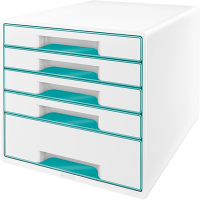 Leitz Wow Skuffkube – Elegant Oppbevaring (Ltz52142051, Hvit/isblå, 1 Eske) Hvit/Isblå Leitz Wow Skuffkube – Elegant Oppbevaring (Ltz52142051, Hvit/isblå, 1 Eske) Hvit/Isblå