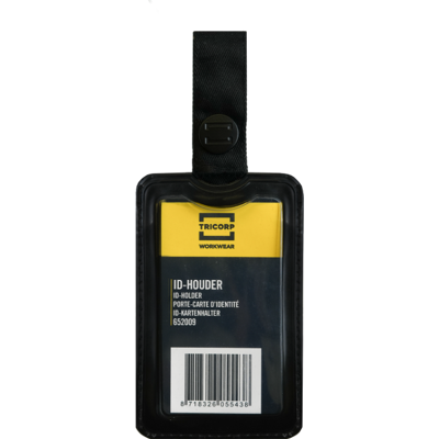 Tricorp 652009 Polyester/bomull Unisex Id-Holder Svart Tricorp 652009 Polyester/bomull Unisex Id-Holder Svart
