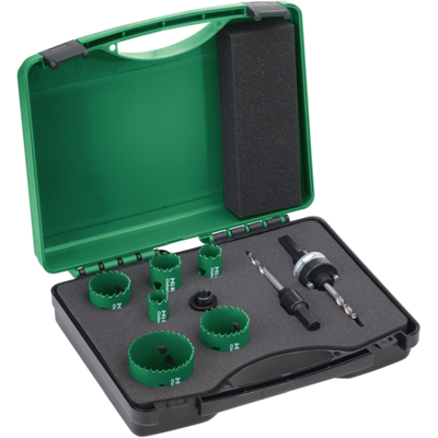 HiKOKI Hss-Co Bi-Metall Hullsagsett Rørlegger 9 Deler HiKOKI Hss-Co Bi-Metall Hullsagsett Rørlegger 9 Deler