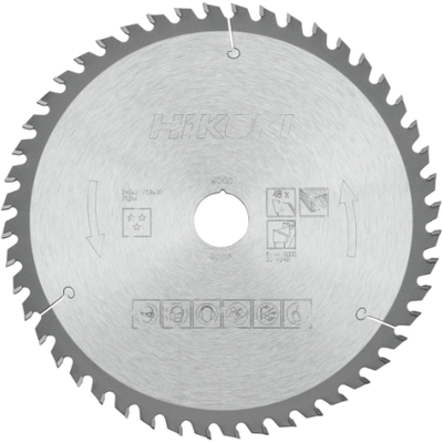 HiKOKI Tct Sirkelsagblad For Tre 240 X 30 Mm Z48 HiKOKI Tct Sirkelsagblad For Tre 240 X 30 Mm Z48