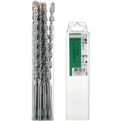 HiKOKI V-Plus Hammerbor Sds-Plus 2-Skjærs 12 X 210/260 Mm 10-Pk HiKOKI V-Plus Hammerbor Sds-Plus 2-Skjærs 12 X 210/260 Mm 10-Pk