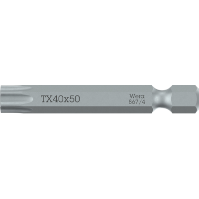 Wera 867/4 - Z Tx 15 X 50 Mm - Torx-Bit, 10 Stykk Wera 867/4 - Z Tx 15 X 50 Mm - Torx-Bit, 10 Stykk