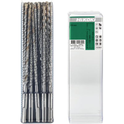 HiKOKI V-Plus Hammerbor Sds-Plus 2-Skjærs 5 X 150/210 Mm 25-Pk HiKOKI V-Plus Hammerbor Sds-Plus 2-Skjærs 5 X 150/210 Mm 25-Pk