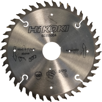 HiKOKI Tct Sirkelsagblad 165 X 2,0 Mm 40t HiKOKI Tct Sirkelsagblad 165 X 2,0 Mm 40t