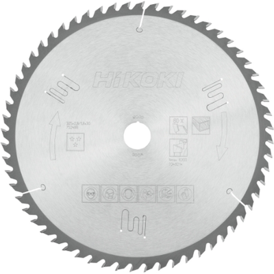 Hitachi Hikoki 752488 - Rundsagblad for tre - 305x30mm, 60 tenner Hitachi Hikoki 752488 - Rundsagblad for tre - 305x30mm, 60 tenner