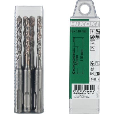HiKOKI V-Plus Hammerbor Sds-Plus 2-Skjærs 6 X 50/110 Mm 10-Pk HiKOKI V-Plus Hammerbor Sds-Plus 2-Skjærs 6 X 50/110 Mm 10-Pk