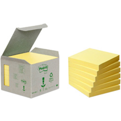 3M Post-It Klistrelapper – 100% Gjenbrukspapir (654-1b, 24 Eske) 3M Post-It Klistrelapper – 100% Gjenbrukspapir (654-1b, 24 Eske)
