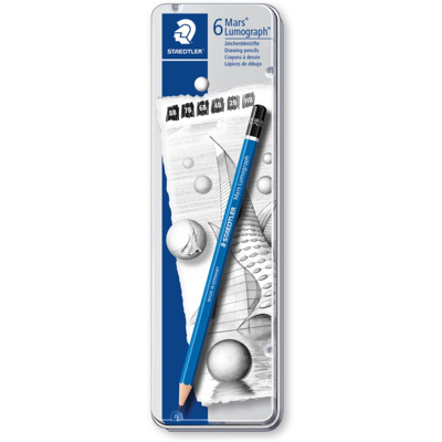 Staedtler Blyant Mars Lumograph – Premium Kvalitet (Sta100g6, 10 Eske) Staedtler Blyant Mars Lumograph – Premium Kvalitet (Sta100g6, 10 Eske)