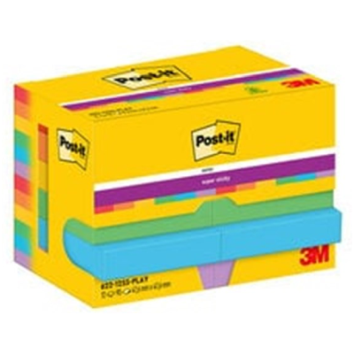 3M Post-It Super Sticky Notater – Dobbelt Så Sterk Klebeevne (62212ssplay, 1 Eske) 3M Post-It Super Sticky Notater – Dobbelt Så Sterk Klebeevne (62212ssplay, 1 Eske)