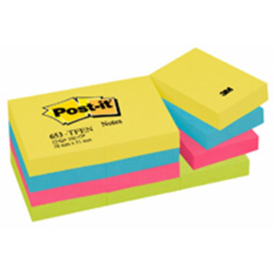 3M Post-It Klistrelapper – Bedre Klebeevne (653tfen, 1 Eske) 3M Post-It Klistrelapper – Bedre Klebeevne (653tfen, 1 Eske)