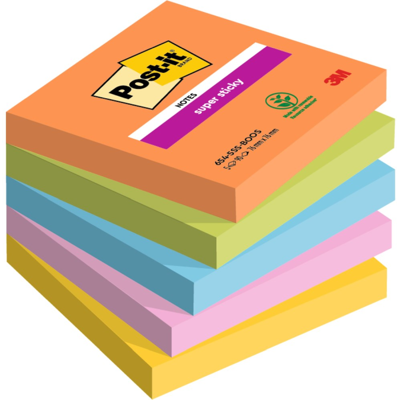 3M Post-It Super Sticky Notater – Dobbelt Så Sterk Klebeevne (6545ssboos, 1 Eske) 3M Post-It Super Sticky Notater – Dobbelt Så Sterk Klebeevne (6545ssboos, 1 Eske)