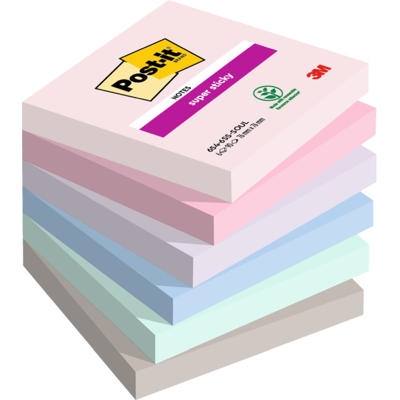 3M Super Sticky Notater – Dobbelt Så Sterk Klebeevne (6546sssoul, 1 Eske) 3M Super Sticky Notater – Dobbelt Så Sterk Klebeevne (6546sssoul, 1 Eske)