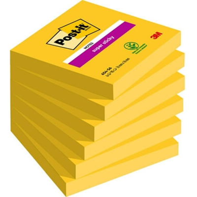 3M Super Sticky Klistrelapper – Dobbelt Så Sterk Klebeevne (654s6, Flerfarget, 6 Eske) Flerfarget 3M Super Sticky Klistrelapper – Dobbelt Så Sterk Klebeevne (654s6, Flerfarget, 6 Eske) Flerfarget