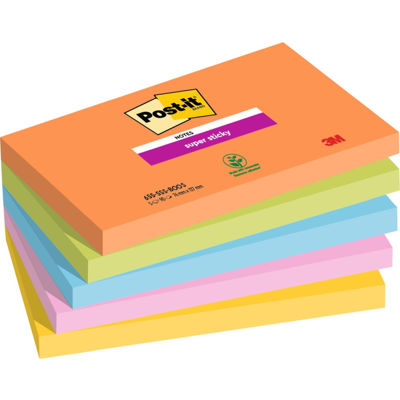 3M Post-It Super Sticky Notater – Dobbelt Så Sterk Klebeevne (6555ssboos, 12 Eske) 3M Post-It Super Sticky Notater – Dobbelt Så Sterk Klebeevne (6555ssboos, 12 Eske)
