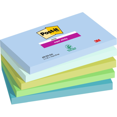 3M Super Sticky Notater – Dobbelt Så Sterk Klebeevne (6555ssoas, 1 Eske) 3M Super Sticky Notater – Dobbelt Så Sterk Klebeevne (6555ssoas, 1 Eske)