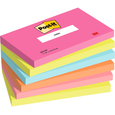 3M Post-It Notater – Assorterte Farger, Bærekraftig (6556pop, 1 Eske) 3M Post-It Notater – Assorterte Farger, Bærekraftig (6556pop, 1 Eske)