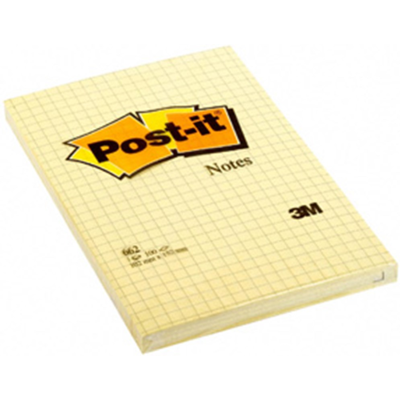 3M Notatblokk – Ideell For Notater, Ruteark (662, 1 Eske) 3M Notatblokk – Ideell For Notater, Ruteark (662, 1 Eske)