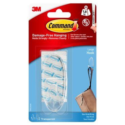 3M Command Krok – Skaderfritt Oppheng (7100040672, 1 Eske) 3M Command Krok – Skaderfritt Oppheng (7100040672, 1 Eske)