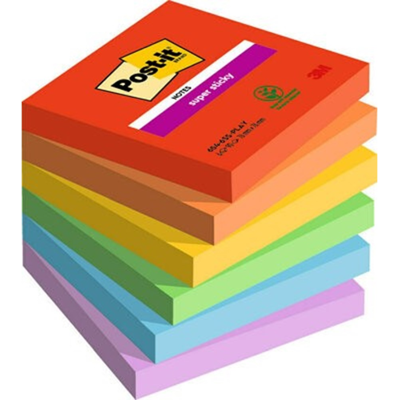3M Super Sticky Notater – Sterkere Lim, Allsidig Bruk (7100258795, 1 Eske) 3M Super Sticky Notater – Sterkere Lim, Allsidig Bruk (7100258795, 1 Eske)