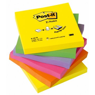 3M Z-Notes – Bedre Klebeevne, Neonfarger (R330nr, 3 Eske) 3M Z-Notes – Bedre Klebeevne, Neonfarger (R330nr, 3 Eske)