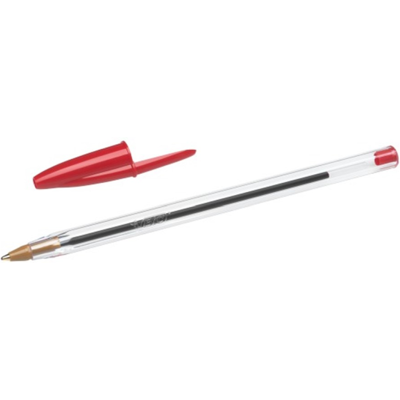 Bic Cristal Medium Kulepen – Gjennomsiktig Design, Kontrollert Blekknivå (847899, Rød, 50 Eske) rød Bic Cristal Medium Kulepen – Gjennomsiktig Design, Kontrollert Blekknivå (847899, Rød, 50 Eske) rød