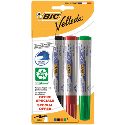 Bic Whiteboardpenn – Alkoholbasert Blekk, Lett Å Tørke Bort (904941, 1 Eske) Bic Whiteboardpenn – Alkoholbasert Blekk, Lett Å Tørke Bort (904941, 1 Eske)
