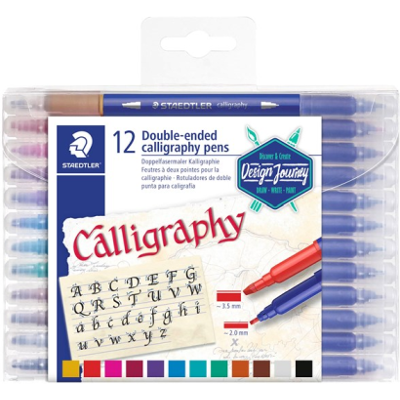 Staedtler Kalligrafipen – Dobbel Spiss, Variert Bruk (Sta3005tb12, 1 Eske) Staedtler Kalligrafipen – Dobbel Spiss, Variert Bruk (Sta3005tb12, 1 Eske)