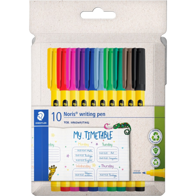 Staedtler Fineliner Noris – Trykkbestandig Spiss (Sta307c10, Flerfarget, 1 Eske) Flerfarget Staedtler Fineliner Noris – Trykkbestandig Spiss (Sta307c10, Flerfarget, 1 Eske) Flerfarget
