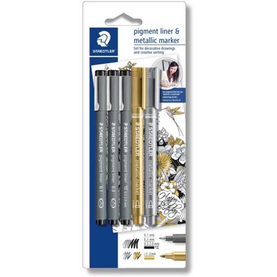 Staedtler Fineliner Pigment Liner – Vannfast, Lysekte (Sta308sbk3p3, 1 Eske) Staedtler Fineliner Pigment Liner – Vannfast, Lysekte (Sta308sbk3p3, 1 Eske)