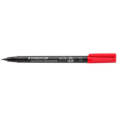 Staedtler Lumocolor Penn – Hurtigtørkende, Permanent (Sta3132, Rød, 10 Eske) rød Staedtler Lumocolor Penn – Hurtigtørkende, Permanent (Sta3132, Rød, 10 Eske) rød