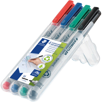 Staedtler Lumocolor Penn – Universal Bruk, Hurtigtørkende (Sta315wp4, 1 Eske) Staedtler Lumocolor Penn – Universal Bruk, Hurtigtørkende (Sta315wp4, 1 Eske)
