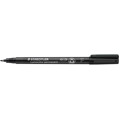 Staedtler Lumocolor Penn – Hurtigtørkende, Permanent (Sta3189, Svart, 10 Eske) Svart Staedtler Lumocolor Penn – Hurtigtørkende, Permanent (Sta3189, Svart, 10 Eske) Svart