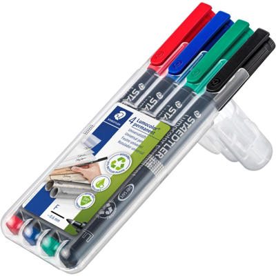 Staedtler Merkepenn Lumocolor – Hurtigtørkende, Permanent (Sta318wp4, 1 Eske) Staedtler Merkepenn Lumocolor – Hurtigtørkende, Permanent (Sta318wp4, 1 Eske)