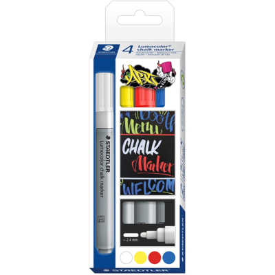 Staedtler Lumocolor Kritt Merkepenn – Tydelig Tekst, Enkel Tørking (Sta344c4, 1 Eske) Staedtler Lumocolor Kritt Merkepenn – Tydelig Tekst, Enkel Tørking (Sta344c4, 1 Eske)