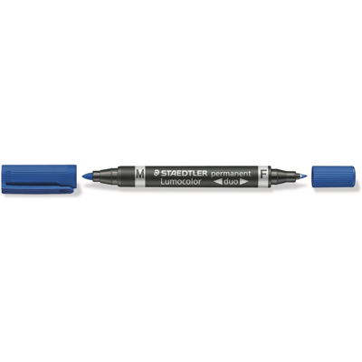 Staedtler Lumocolor Duo Permanent Penn – Tørker Raskt, Smussavisende (Sta3483, Blå, 10 Eske) Blå Staedtler Lumocolor Duo Permanent Penn – Tørker Raskt, Smussavisende (Sta3483, Blå, 10 Eske) Blå