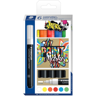 Staedtler Lumocolor Paintmarker – Permanent, Vannavstøtende (Sta349c6, 10 Eske) Staedtler Lumocolor Paintmarker – Permanent, Vannavstøtende (Sta349c6, 10 Eske)